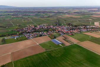 Dierbach dans le département Rhénanie-Palatinat, Allemagne vue d'en haut