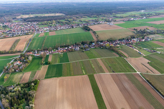 Enregistrement par drone de Vollmersweiler dans le département Rhénanie-Palatinat, Allemagne