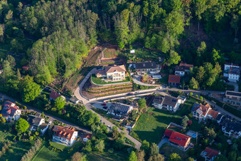 Vue aérienne de Slevogtstr à Leinsweiler dans le département Rhénanie-Palatinat, Allemagne
