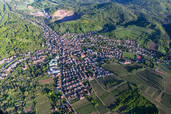 Albersweiler dans le département Rhénanie-Palatinat, Allemagne vue du ciel