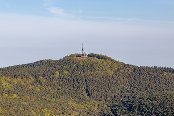 Vue aérienne de Kalmit à Maikammer dans le département Rhénanie-Palatinat, Allemagne