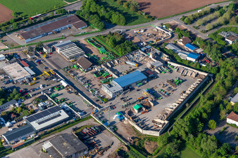 Vue aérienne de Centre de recyclage de Landau à Landau in der Pfalz dans le département Rhénanie-Palatinat, Allemagne