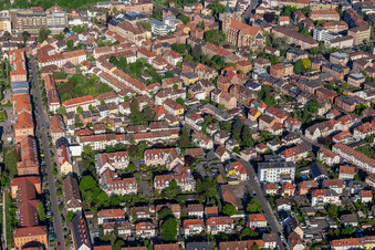 Vue d'oiseau de Landau in der Pfalz dans le département Rhénanie-Palatinat, Allemagne
