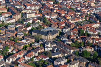 Vue aérienne de Tribunal de district Landau in der Pfalz à Landau in der Pfalz dans le département Rhénanie-Palatinat, Allemagne