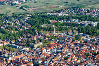 Vue aérienne de Ancienne station de mesure à Landau in der Pfalz dans le département Rhénanie-Palatinat, Allemagne