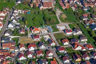 Vue aérienne de Nouvelle zone de développement à Sand à Barbelroth dans le département Rhénanie-Palatinat, Allemagne