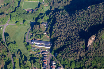 Vue aérienne de Friedrichsfelsen à Lug dans le département Rhénanie-Palatinat, Allemagne