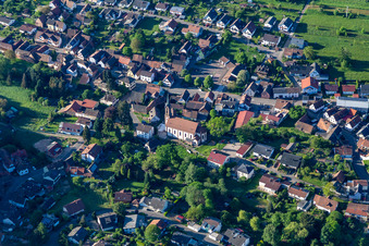 Vue aérienne de Saint-Gall à Birkenhördt dans le département Rhénanie-Palatinat, Allemagne