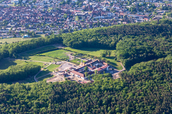 Vue aérienne de Liebfrauenberg à Bad Bergzabern dans le département Rhénanie-Palatinat, Allemagne
