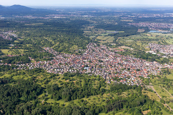 Photographie aérienne de Malsch dans le département Bade-Wurtemberg, Allemagne