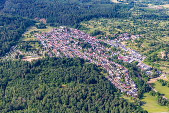 Vue aérienne de Quartier Waldprechtsweier in Malsch dans le département Bade-Wurtemberg, Allemagne