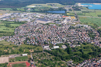 Malsch dans le département Bade-Wurtemberg, Allemagne vue d'en haut