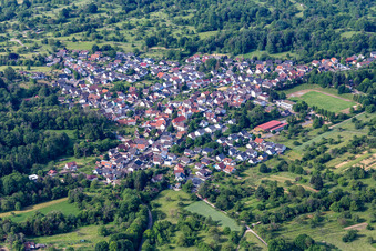 Vue aérienne de Quartier Oberweier in Gaggenau dans le département Bade-Wurtemberg, Allemagne