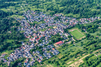Vue oblique de Quartier Oberweier in Gaggenau dans le département Bade-Wurtemberg, Allemagne