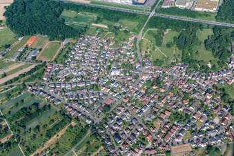 Vue aérienne de Quartier Rauental in Rastatt dans le département Bade-Wurtemberg, Allemagne