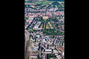 Vue aérienne de Résidence Palace Rastatt à Rastatt dans le département Bade-Wurtemberg, Allemagne
