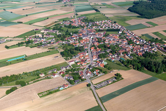 Salmbach dans le département Bas Rhin, France vue du ciel