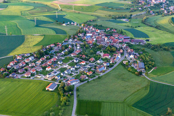 Vue oblique de Quartier Gallmannsweil in Mühlingen dans le département Bade-Wurtemberg, Allemagne
