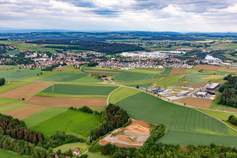 Vue aérienne de Pfullendorf dans le département Bade-Wurtemberg, Allemagne