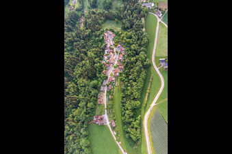 Vue aérienne de Décharge du château à le quartier Schmalegg in Ravensburg dans le département Bade-Wurtemberg, Allemagne