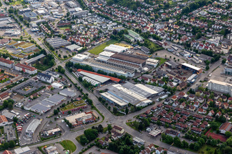 Vue aérienne de Franz Habisreutinger GmbH & Co. KG à Weingarten bei Ravensburg dans le département Bade-Wurtemberg, Allemagne