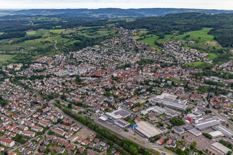 Vue aérienne de Quartier Möggenweiler in Markdorf dans le département Bade-Wurtemberg, Allemagne