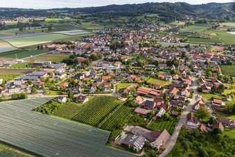 Vue aérienne de Frickingen dans le département Bade-Wurtemberg, Allemagne