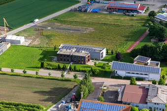 Vue aérienne de Camphill Training gGmbH à Frickingen dans le département Bade-Wurtemberg, Allemagne