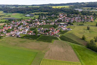 Vue aérienne de Quartier Altheim in Frickingen dans le département Bade-Wurtemberg, Allemagne