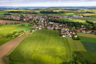 Vue aérienne de Quartier Herdwangen in Herdwangen-Schönach dans le département Bade-Wurtemberg, Allemagne