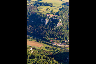 Auberge de jeunesse DJH Burg Wildenstein à Leibertingen dans le département Bade-Wurtemberg, Allemagne vue d'en haut