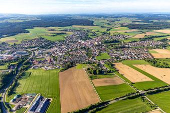 Vue aérienne de Meßkirch dans le département Bade-Wurtemberg, Allemagne