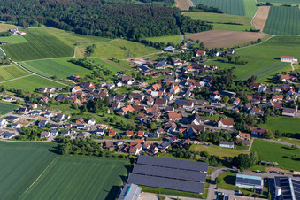Vue aérienne de Quartier Heudorf in Meßkirch dans le département Bade-Wurtemberg, Allemagne
