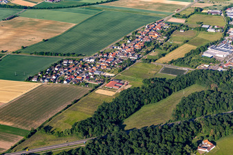 Quartier Minderslachen in Kandel dans le département Rhénanie-Palatinat, Allemagne depuis l'avion