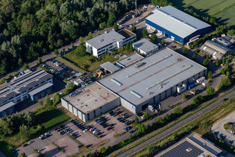 Vue aérienne de Eberspächer catem GmbH & Co. KG à Herxheim bei Landau dans le département Rhénanie-Palatinat, Allemagne