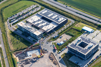 Vue oblique de Groupe MTS à Rülzheim dans le département Rhénanie-Palatinat, Allemagne