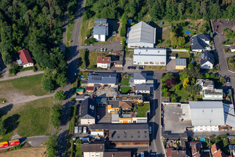 Vue aérienne de Au Bauernwald à Rheinzabern dans le département Rhénanie-Palatinat, Allemagne