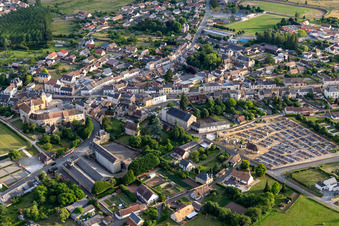 Vue aérienne de Bouloire dans le département Sarthe, France