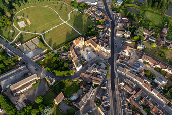 Vue oblique de Château de Bouloire à Bouloire dans le département Sarthe, France
