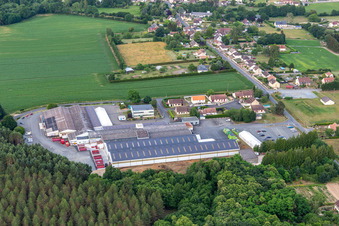 Vue oblique de Métaseval à Semur-en-Vallon dans le département Sarthe, France