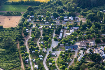 Vue aérienne de Camping Des Dunes à Treffiagat dans le département Finistère, France