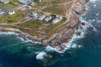 Photographie aérienne de Quartier St-Guenole-St Pierre in Penmarch dans le département Finistère, France