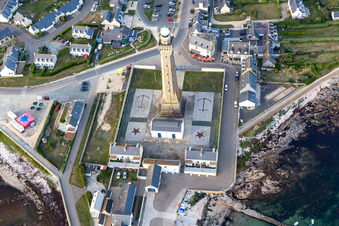 Photographie aérienne de Phare d'Eckmühl à Penmarch dans le département Finistère, France