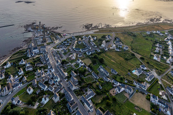 Quartier St-Guenole-St Pierre in Penmarch dans le département Finistère, France hors des airs