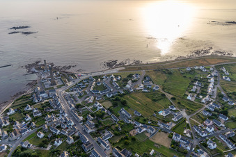 Quartier St-Guenole-St Pierre in Penmarch dans le département Finistère, France vue d'en haut