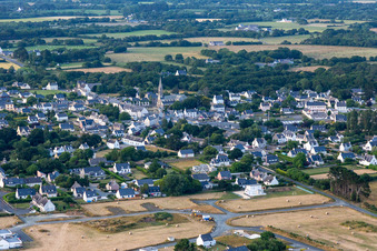 Plobannalec-Lesconil dans le département Finistère, France hors des airs