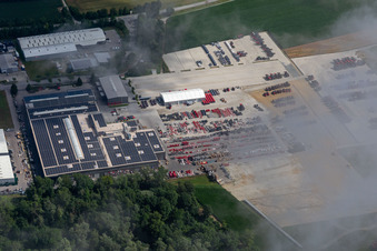 Vue aérienne de HORSCH Leeb Applications GmbH à Landau an der Isar dans le département Bavière, Allemagne
