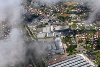 Vue aérienne de Zone commerciale Straubinger Straße/Lindenstraße à Landau an der Isar dans le département Bavière, Allemagne