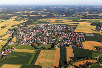 Photographie aérienne de Reisbach dans le département Bavière, Allemagne