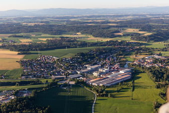 Vue aérienne de Arnstorf dans le département Bavière, Allemagne